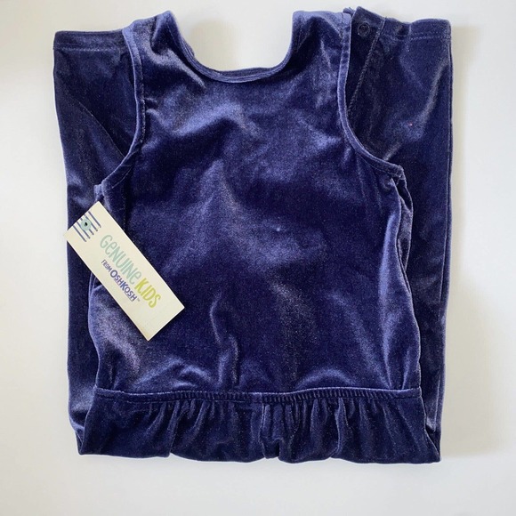 OshKosh Nightfall Blue Snap Leg Jumpsuit 18 months New with Tags - Picture 5 of 6